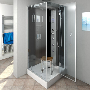 Duschkabine Dusche D38-03R0 80x80 cm ohne 2K Scheiben Versiegelung