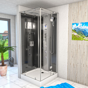 Steam shower shower enclosure d38-03r3 sw 80x80