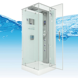 Duschkabine Dusche D38-10R0 90x90 cm ohne 2K Scheiben Versiegelung