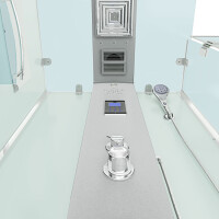 Duschkabine Dusche D38-20R0 100x100 cm ohne 2K Scheiben Versiegelung