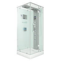 Dampfdusche Duschtempel Sauna Dusche Duschkabine D38-20R3 100x100 cm