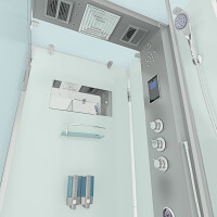 Dampfdusche Duschtempel Sauna Dusche Duschkabine D38-20R3 100x100 cm