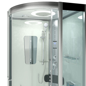 Komplettdusche Dusche D46-10T0 90x90 cm ohne 2K Scheiben Versiegelung