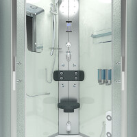 Steam shower shower temple sauna shower shower enclosure d46-10m2-ec 90x90 cm