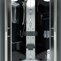 Dampfdusche Duschtempel Sauna Dusche Duschkabine D46-13M2 90x90cm OHNE 2K Scheiben Versiegelung