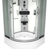 Dampfdusche Duschtempel Sauna Dusche Duschkabine D46-50M2-EC 90x90cm MIT 2K Scheiben Versiegelung
