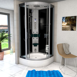 Shower enclosure shower d46-53t1 complete shower ready shower 90x90 cm