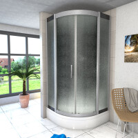 Komplettdusche Dusche D46-63M0 100x100 cm ohne 2K Scheiben Versiegelung