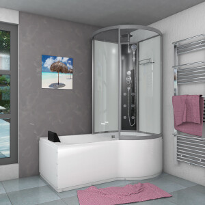 Tub shower temple bathtub shower shower enclosure k50-l00 170x98cm