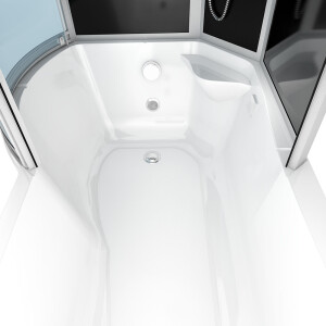 Kombination Badewanne Dusche K50-R33 100x170 cm ohne 2K Scheiben Versiegelung