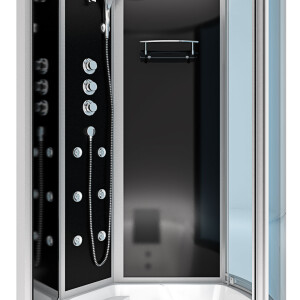 Combination whirlpool shower k50-l32-wp-ec shower enclosure bath 170x100 cm