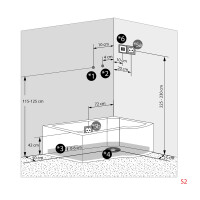 Kombination Badewanne Dusche K55-L01-EC 170x100 cm mit 2K Scheiben Versiegelung