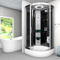Steam shower shower enclosure d58-53t2 shower temple sauna 90x90 cm