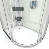 Duschkabine Duschtempel Fertigdusche Dusche D60-70T0R-EC 80x120cm MIT 2K Scheiben Versiegelung