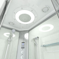 Dusche Duschkabine D60-70T1R 80x120 cm ohne 2K Scheiben Versiegelung
