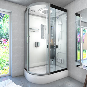 Shower Steam ShowerD60-70T2L White 120x80