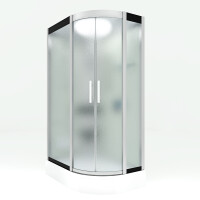 Dusche Duschkabine D60-70M0R-EC 80x120 cm mit 2K Scheiben Versiegelung