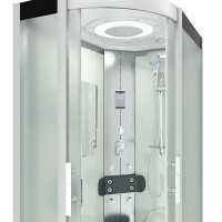 Dampfdusche Sauna Dusche Duschkabine D60-70M2L 120x80cm OHNE 2K Scheiben Versiegelung
