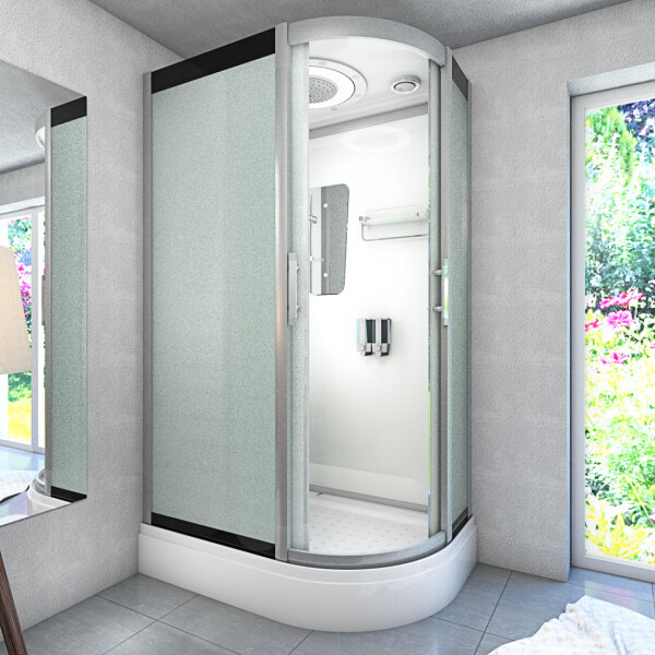 Steam shower sauna shower shower enclosure d60-70m3r-ec 80x120cm