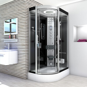 Dusche Duschkabine D60-73T1L 120x80 cm ohne 2K Scheiben Versiegelung