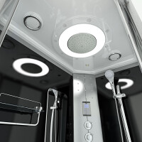 Dusche Duschkabine D60-73T1L-EC 120x80 cm mit 2K Scheiben Versiegelung