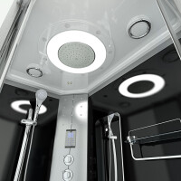 Dusche Duschkabine D60-73T1R-EC 80x120 cm mit 2K Scheiben Versiegelung