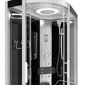 Dampfdusche Sauna Dusche Duschkabine D60-73T2L-EC 120x80cm MIT 2K Scheiben Versiegelung