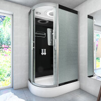 Shower enclosure complete shower ready shower shower d60-73m0l 120x80 cm