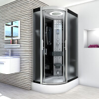 Shower enclosure complete shower ready shower shower d60-73m0l 120x80 cm