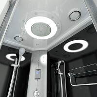 Duschkabine Duschtempel Fertigdusche Dusche D60-73M0R-EC 80x120cm MIT 2K Scheiben Versiegelung
