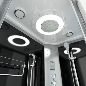 Dusche Duschkabine D60-73M1L 120x80 cm ohne 2K Scheiben Versiegelung
