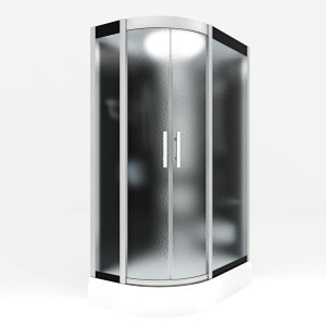 Dusche Duschkabine D60-73M1L-EC 120x80 cm mit 2K Scheiben Versiegelung