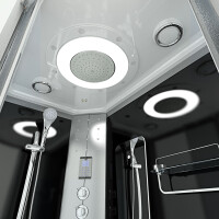 Dusche Duschkabine D60-73M1R-EC 80x120 cm mit 2K Scheiben Versiegelung