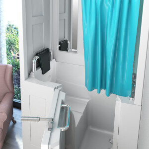 Senioren Dusche Sitzwanne Duschbadewanne mit Tür Seniorenwanne S08D-C
