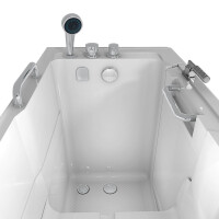 Sitting bath tub with door s07-c 140x76cm