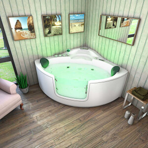 Whirlpool bath corner bath tub w60 140x140cm
