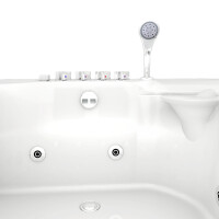 Whirlpool Pool Badewanne  Wanne W12HZ-A 135x180cm Farblicht, Ring-Zirkulation aktive Schlauch-Reinigung