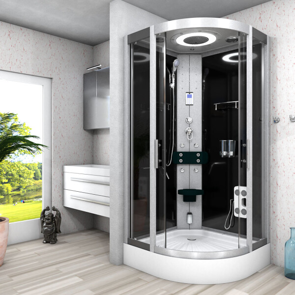 Steam shower shower enclosure d58-13t2 shower temple sauna 90x90 cm
