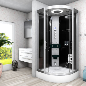 Steam shower shower enclosure d58-13t3-ec sw 90x90