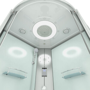 Komplettdusche Dusche D58-60T0-EC 100x100 cm mit 2K Scheiben Versiegelung