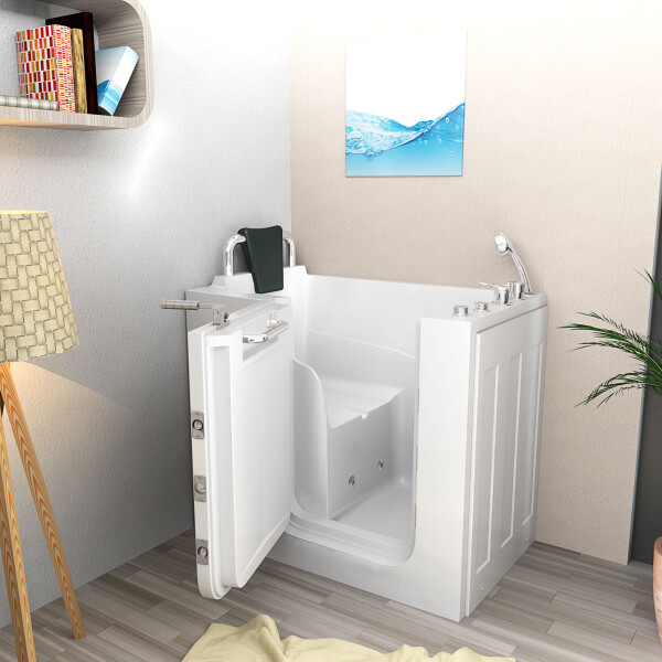 Senior sitting tub whirlpool tub with door s08wp-a