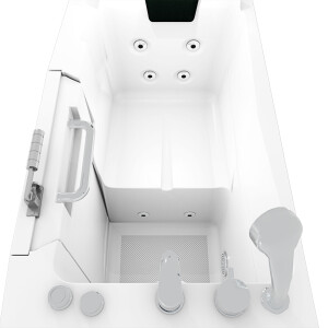 Sitzwanne Whirlpool Badewanne mit Tür S08WP-A-L 68x110cm
