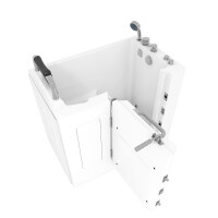 Sitzwanne Whirlpool Badewanne mit Tür S08WP-C-L 110x68cm