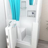 Senioren Dusche Sitzwanne Badewanne mit Tür S02D-A 78x100cm