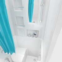 Senioren Dusche Sitzwanne Badewanne mit Tür S02D-C 100x78cm