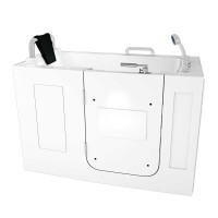 Sitzwanne Whirlpool Badewanne mit Tür S07WP-B-L 140x76cm