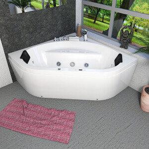 Whirlpool bath corner tub w20h-sc 140x140cm