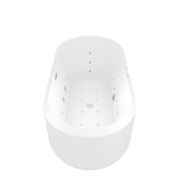 freistehende Badewanne Wanne F26 170x80cm Whirlpool Luft & Wasser