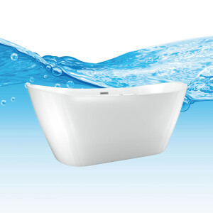 freistehende Badewanne Wanne F23 180x80cm Whirlpool Luft & Wasser