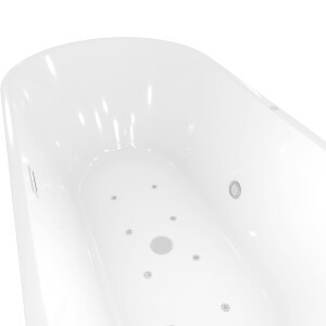 freistehende Badewanne Wanne F16 170x80cm Whirlpool mit Luftmassage